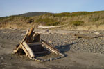 Shelter for Reading - I built this structure so I could escape the wind on the beach